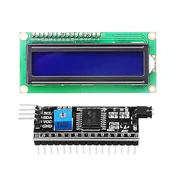 16×2 LCD Display (Blue Backlight) with I2C Interface