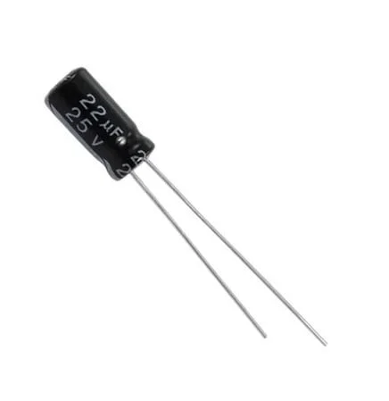 22µF 25V Electrolytic Capacitor