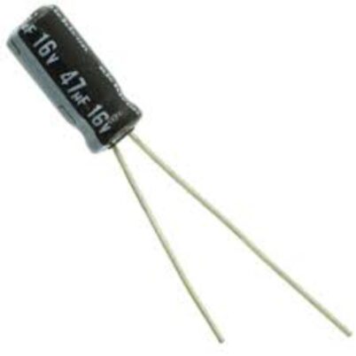 47uf 16v capacitor 47µF 16V Electrolytic Capacitor