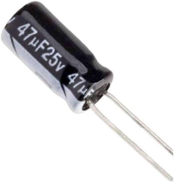 47µF 25V Electrolytic Capacitor